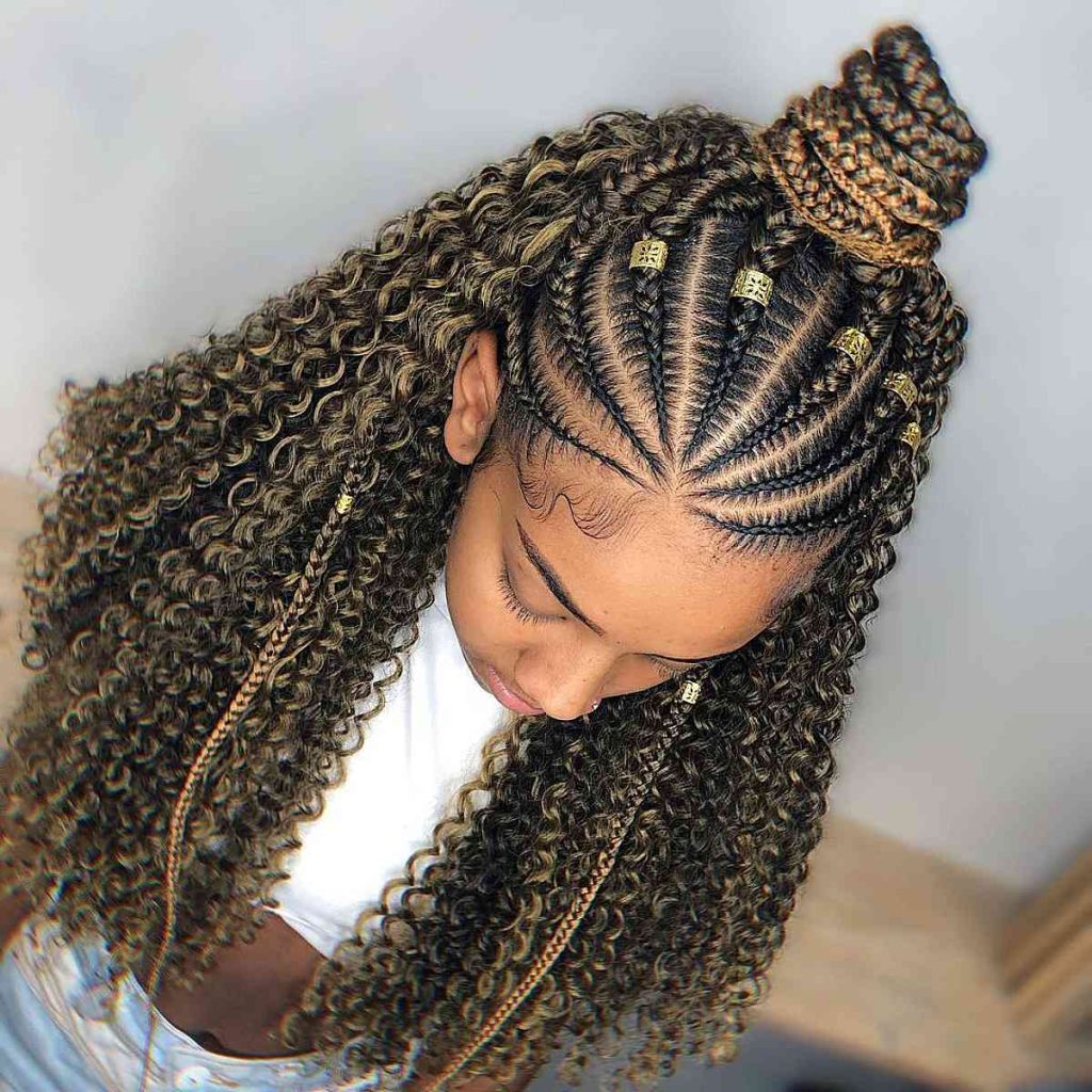 Fulani Braids with Curved Sides