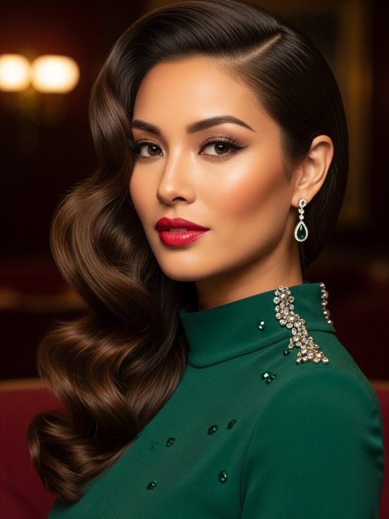 Vintage Wave Sew-In hairstyle 