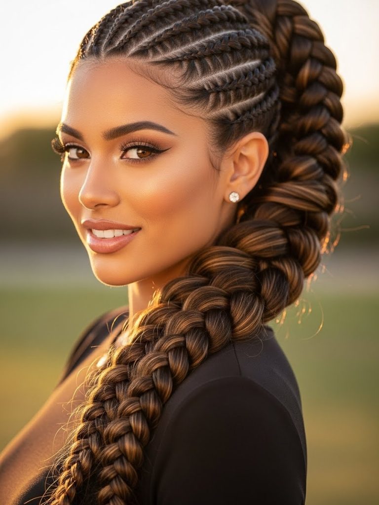 Long Braided Ponytail Hairstyles 