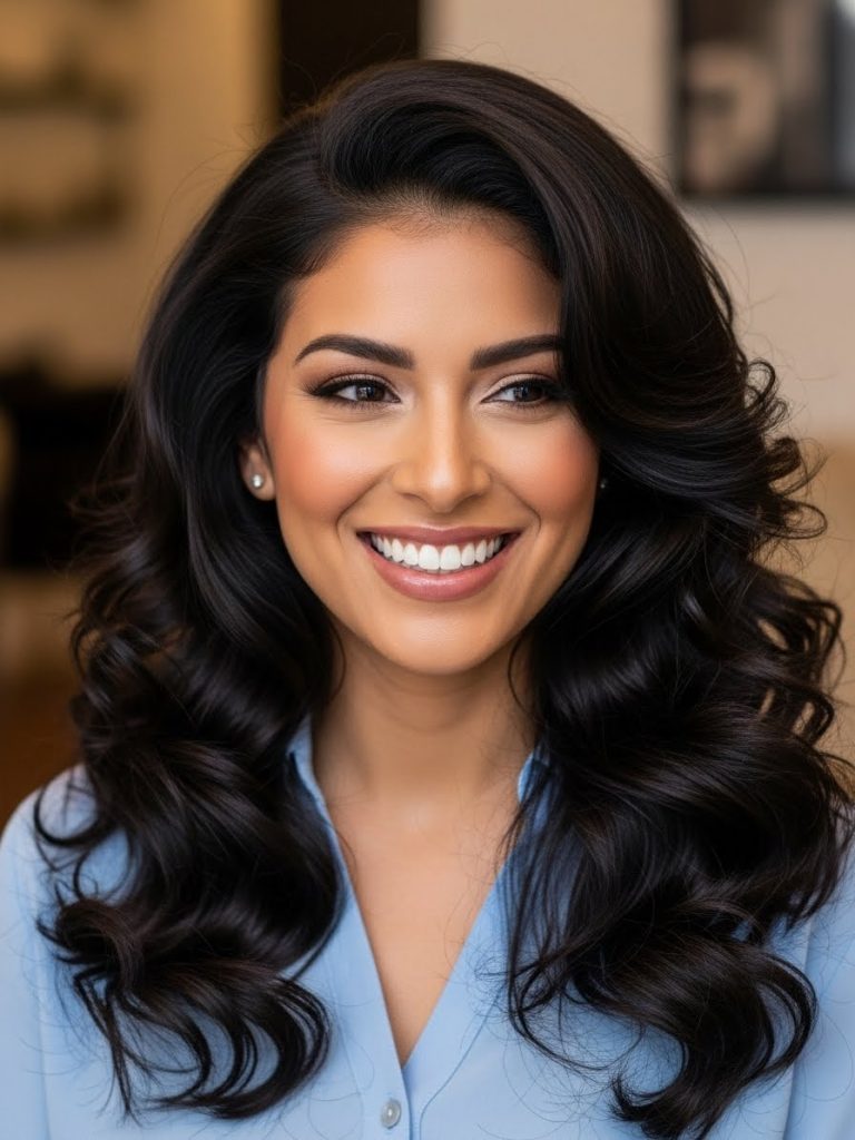 Voluminous Blowout Hairstyle 