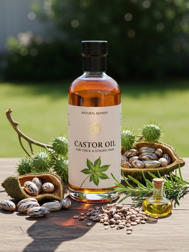 Castor Oil for Thick and Strong Hair