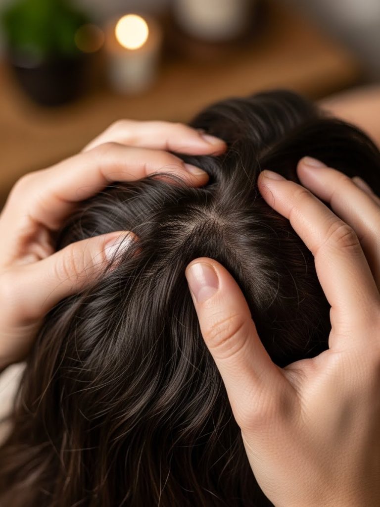 Scalp Massage to Improve Blood Flow