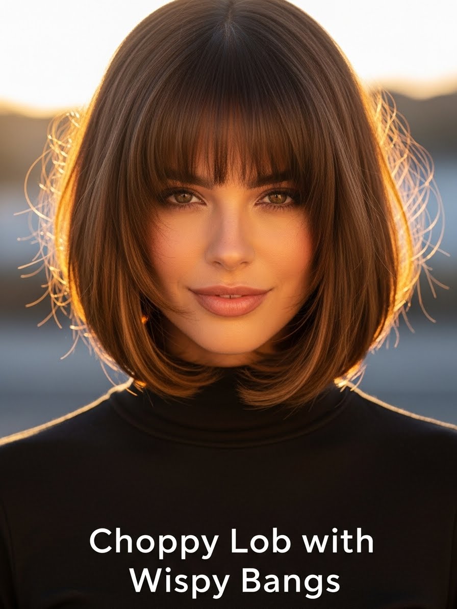 20 Choppy Lob Haircut Stylish Ideas for Women