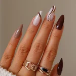 20 Adorable Brown Nails Inspiration For Women Stunning Nails Looks