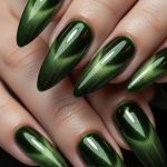 15 Stunning Green Cat Eye Nail Ideas To Try Out