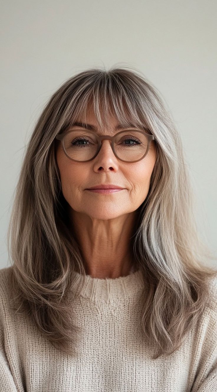 Gorgeous Long Hairstyles for Women Over 70