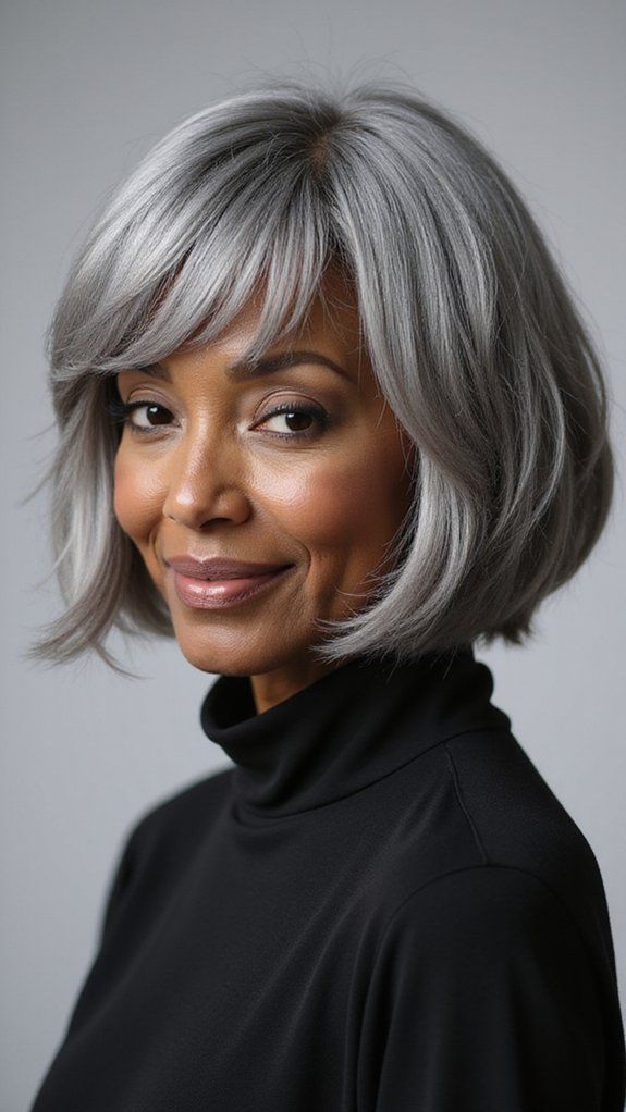 17 Flattering Gray Hairstyles For Women Over 50