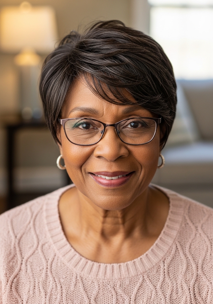 15 Youthful Hairstyles For Women Over 70 With Glasses
