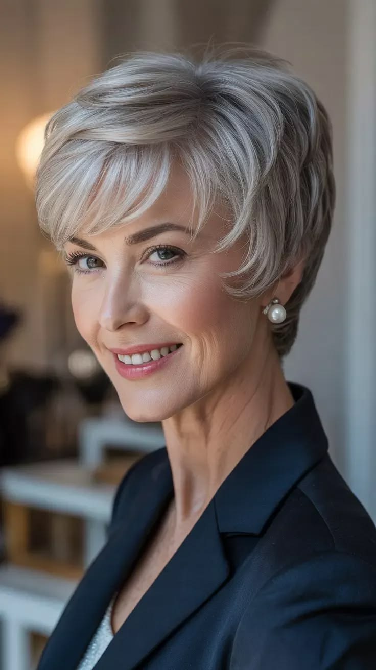 15 Youthful Pixie Bob Haircuts Special for Older Women