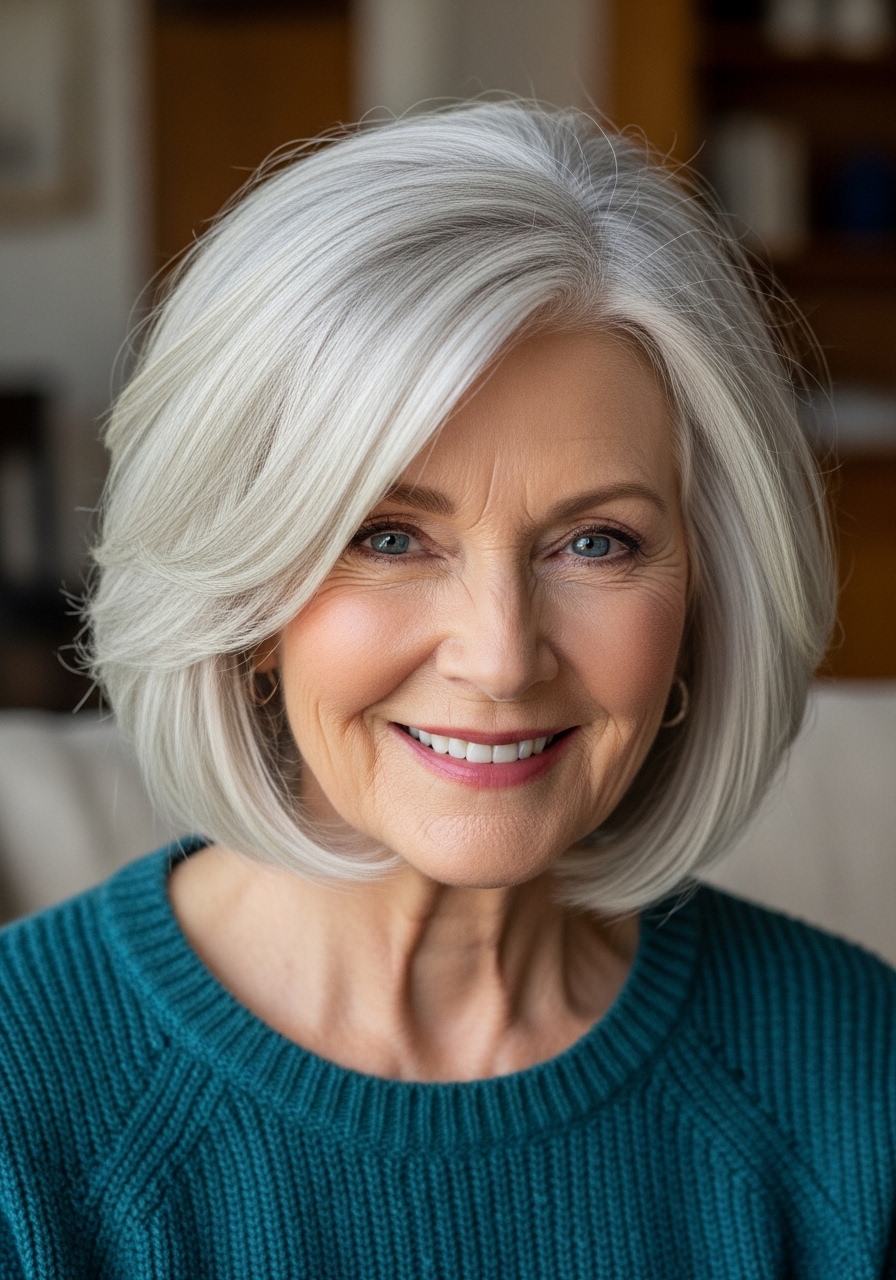 Choppy Bob Hairstyles for Over 60