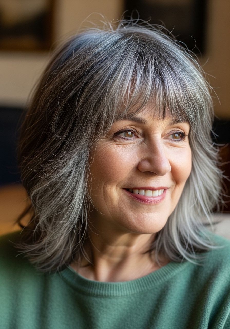 15 Shaggy Hairstyles For Women Over 50