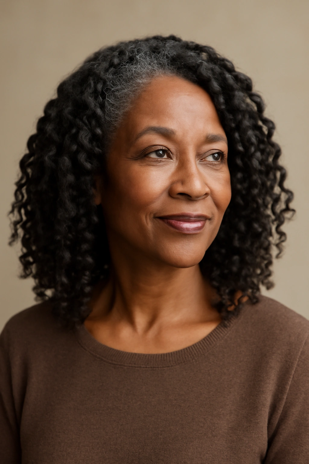 Elongated waves from a twist-out on natural hair.