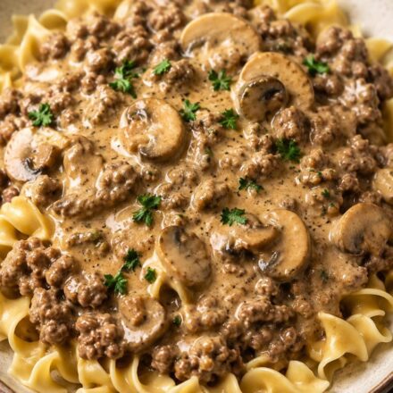 Ground Beef Stroganoff