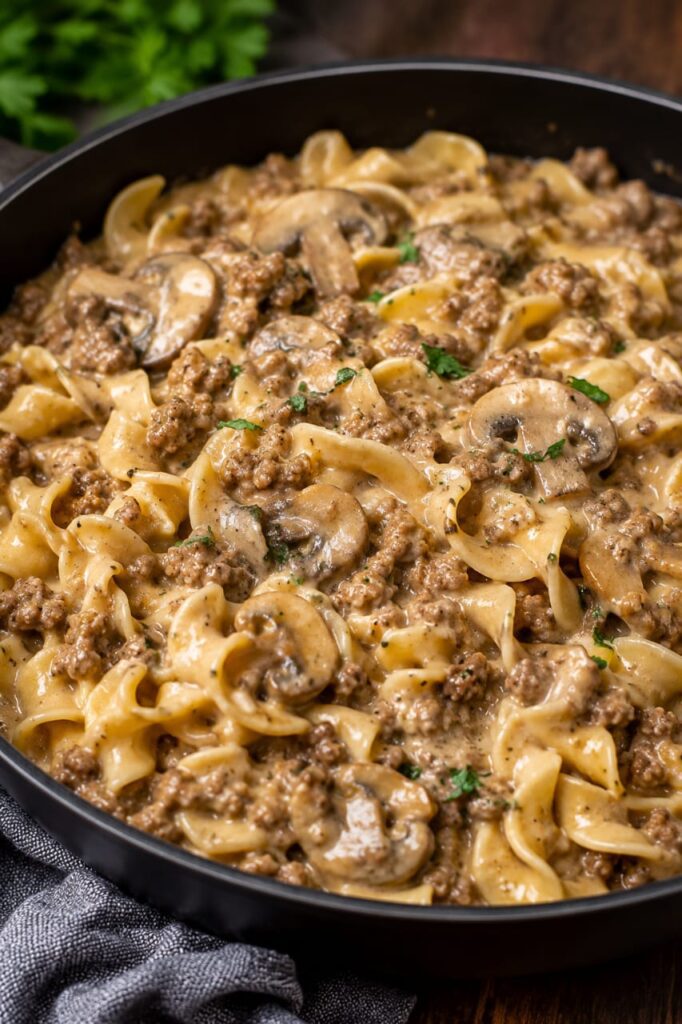 Ground Beef Stroganoff