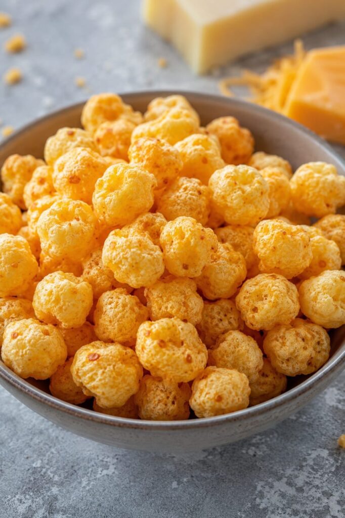 Keto Popcorn Cheese Puffs