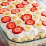 Strawberry Banana Pudding Cake