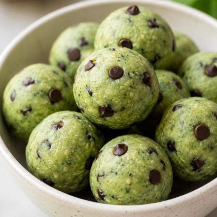 Mint Chocolate Chip Protein Balls